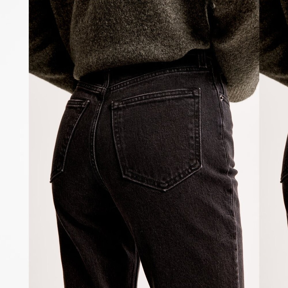NWT ABERCROMBIE & FITCH plus high rise the vintage flare jeans in black (20S/35) - Picture 2 of 3